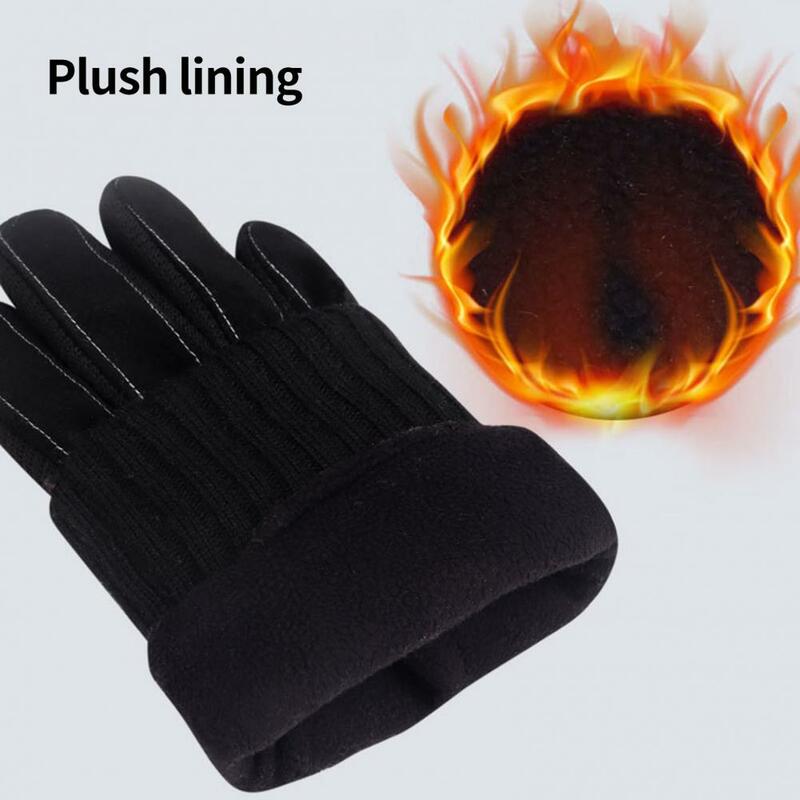 Rękawice narciarskie 1 para pomocne zagęszczane wygodne męskie sporty outdoorowe ciepłe rękawiczki odzież zimowa