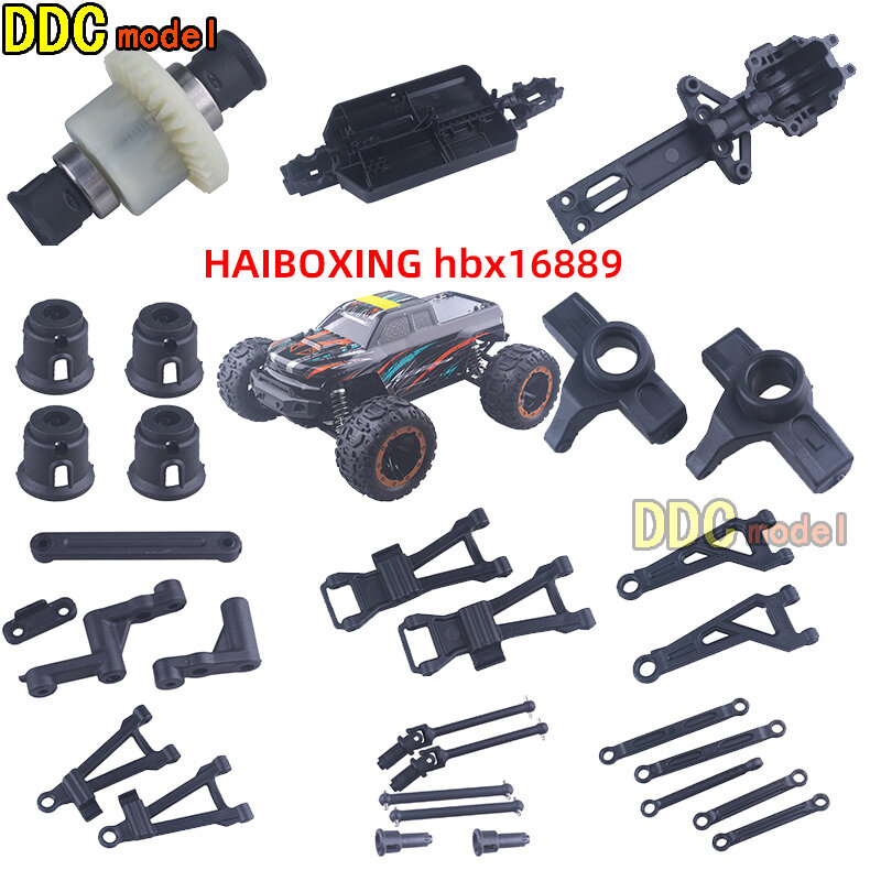HAIBOXING-piezas de repuesto para coche teledirigido hbx16889A/1/16 S1601, mejora del eje de transmisión, brazo de engranaje diferencial/neumáticos, 16889