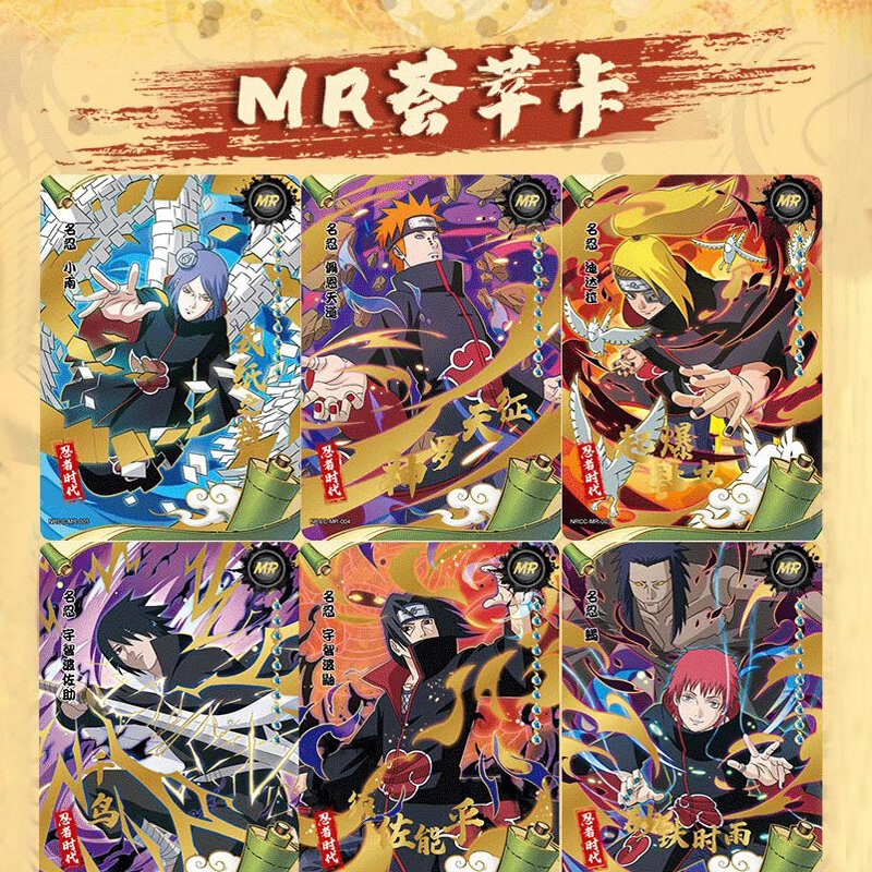 KAYOU Naruto Legacy Collection Card Ninja Age Special Pack Black Gold Rare Collection Game Card Uchiha Sasuke Uzumaki Naruto
