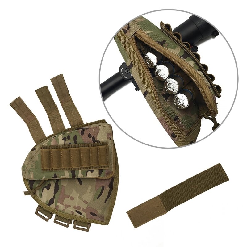 Регулируемый открытый тактический приклад для винтовки, подставка для щеки, держатель для охотничьего патрона, сумка для H58D