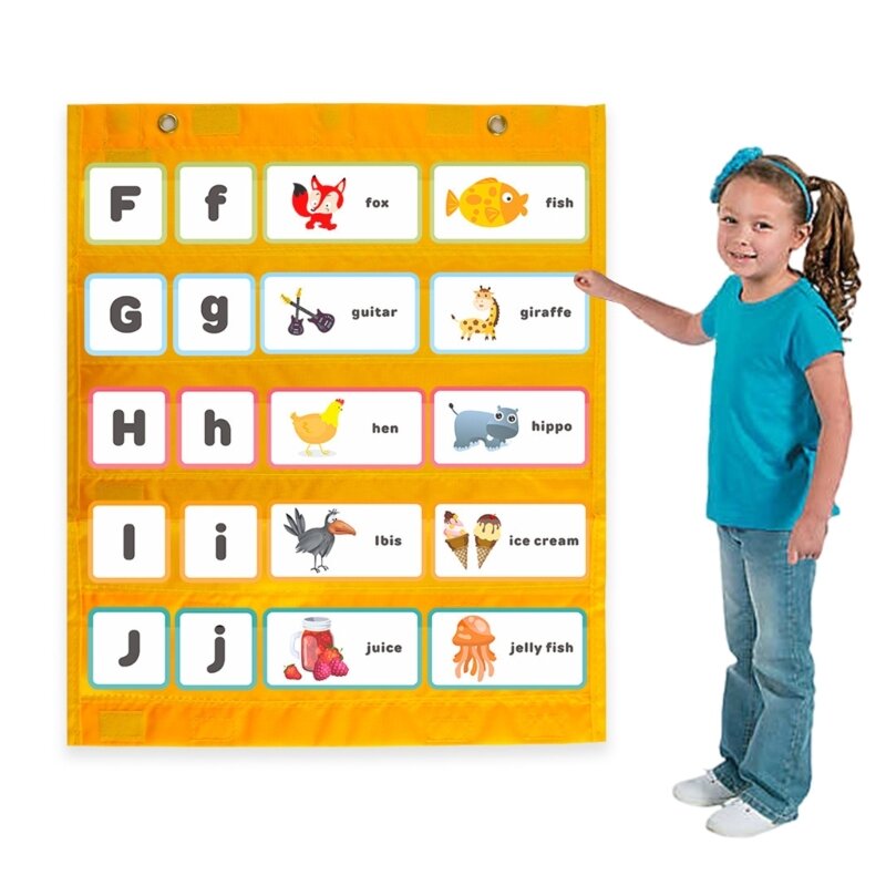 교실 포켓 차트 마그네틱 포켓 차트, 냉장고 화이트보드 일정 플래너, 5 층 벽걸이 차트
