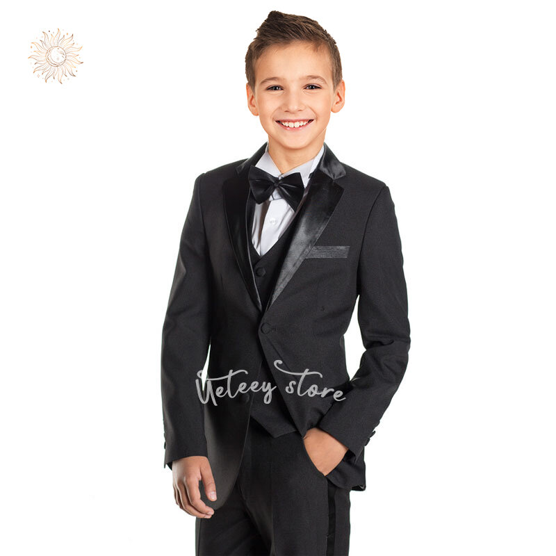 UETEEY, 2024, костюмы для мальчиков, 3 предмета, официальный костюм, приталенное официальное платье, одежда, детский наряд с кольцом