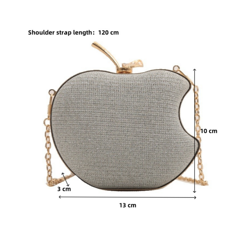 2024 New Fresh and Elegant Apple Banquet Bag, Noble Shoulder Bag, High end Trendy Crossbody Bag