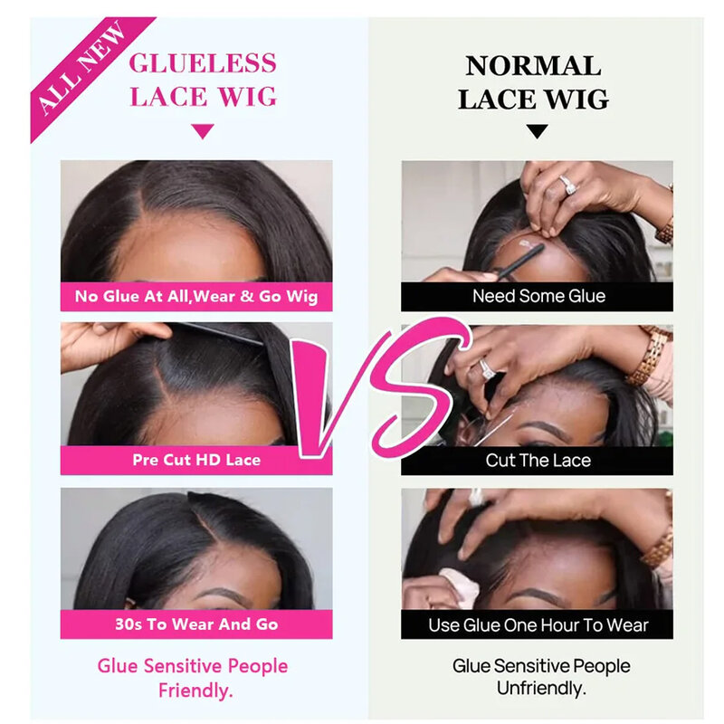 Lumiere-HD Body Wave Lace Front Wig para Mulheres, 34 Polegada, Brasileiro, Transparente, Glueless, Cabelo Humano, Pronto para Vestir, à Venda, 13x4