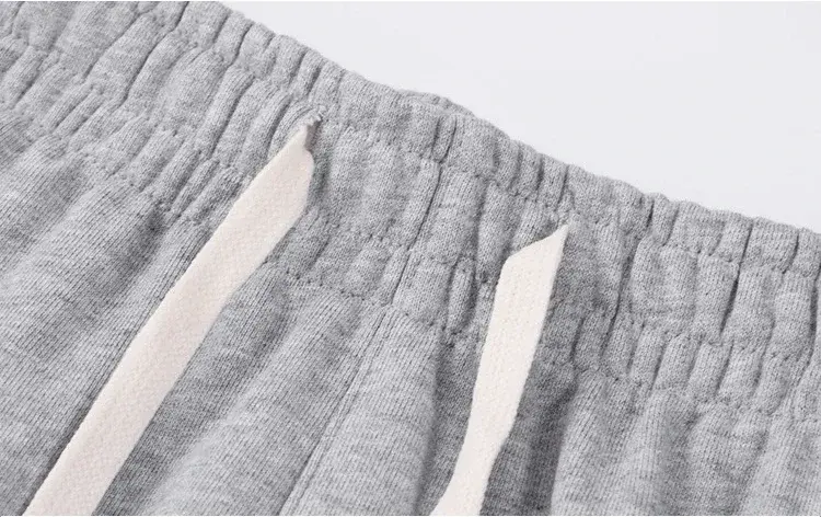 LANGYETW-pantalones cortos informales de algodón grueso para hombre, Capris deportivos holgados de moda japonesa, talla grande y mediana, 360g, Verano