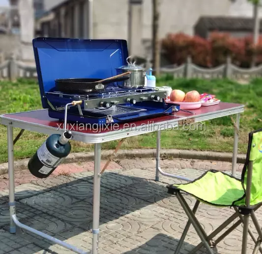 Gas Portable Camping Kitchen Box Cooking Small Gas Stove for Travel