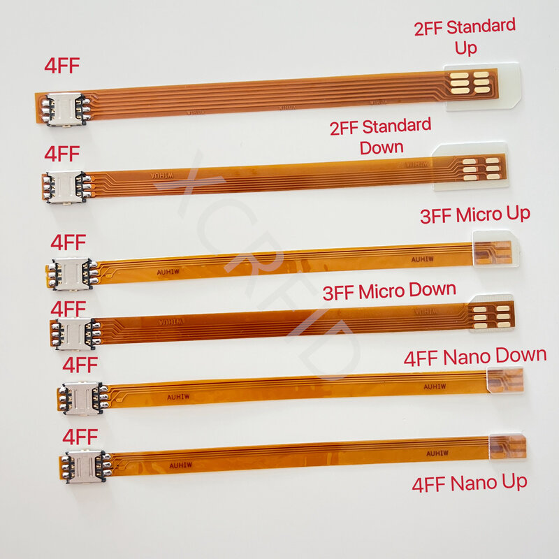 Nano 4FF Konverter Sim FPC Verlängerung Kabel zu Nano 4FF Micro 3FF Standard 2FF Sim Usim Karte Adapter Conversion linie
