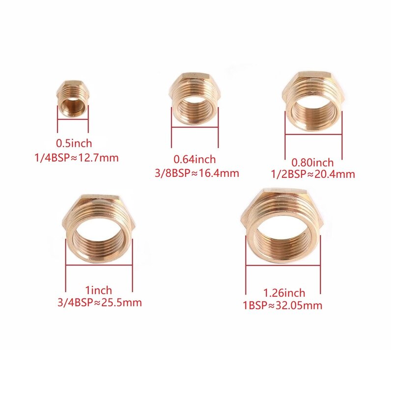 Brass Pipe Fitting 6/8/10/12/14/16mm Hose Barb Tail 1/8" 3/8" 1/4" BSP Male Connector Joint Copper Coupler Adapter