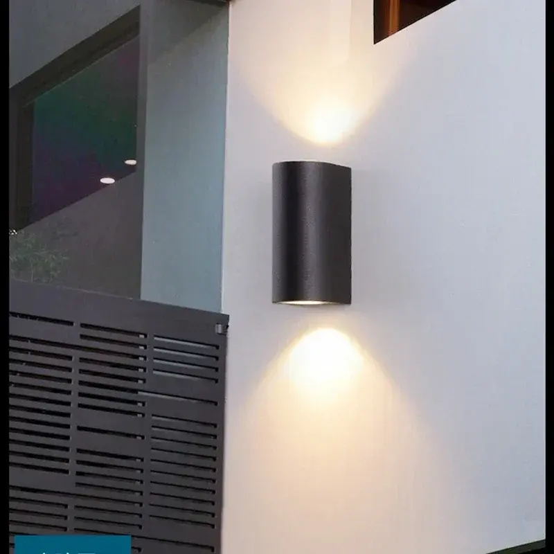 Наружный светодиодный светильник , водонепроницаемый настенный светильник , алюминиевое наружное настенное украшение