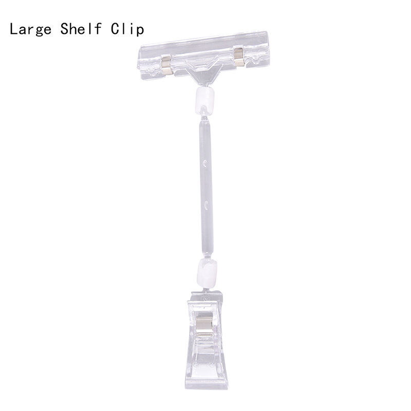 1pc Clear POP Advertising Clips Plastic Sign Price Display Label Tag Clip Holders In Supermarket Retails Label Holder Clamp