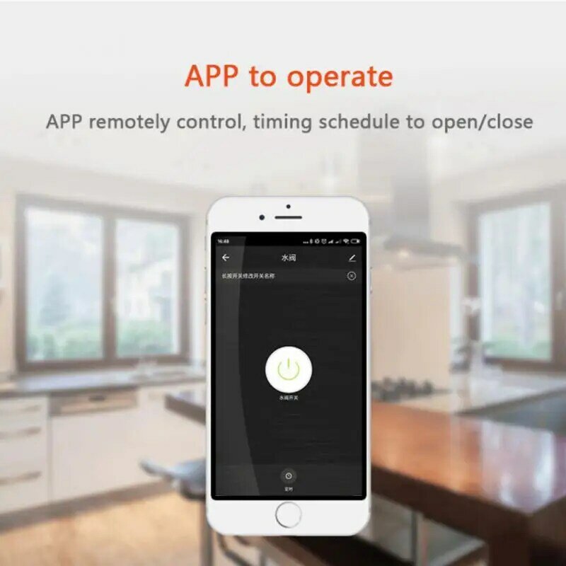 Smart Home Tuya WiFi Water Valve Controller Valve Smart Water/Gas Valve Automation Control Work With Alexa Google Assistant