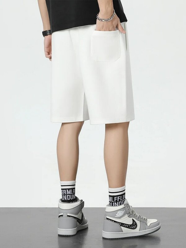 Shorts de algodão largos masculinos, calções casuais, streetwear hip-hop, moda verão, 8XL