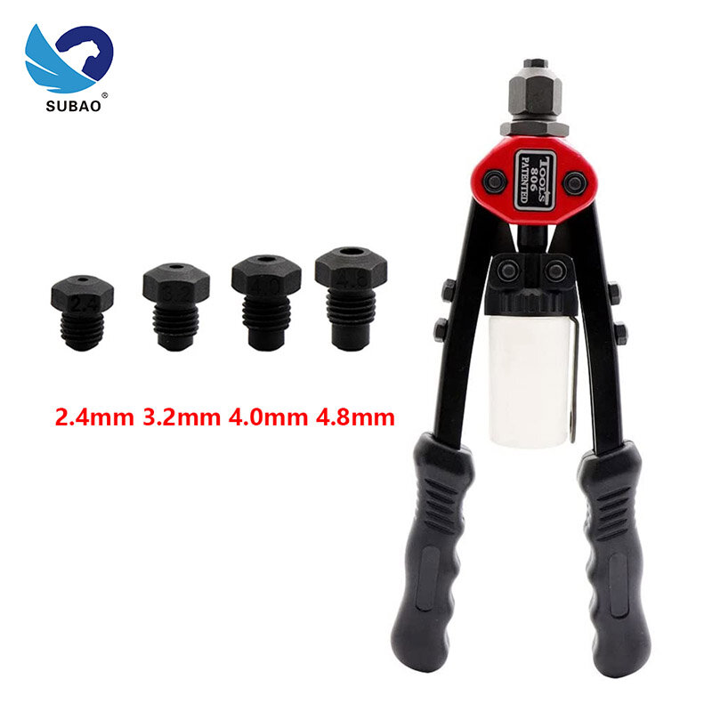 SUBAO Bt806 Rivet tool.household two handed manual blind rivet nut gun tool, blind rivet connecting tool 2.4mm 3.2mm 4.0mm 4.8mm