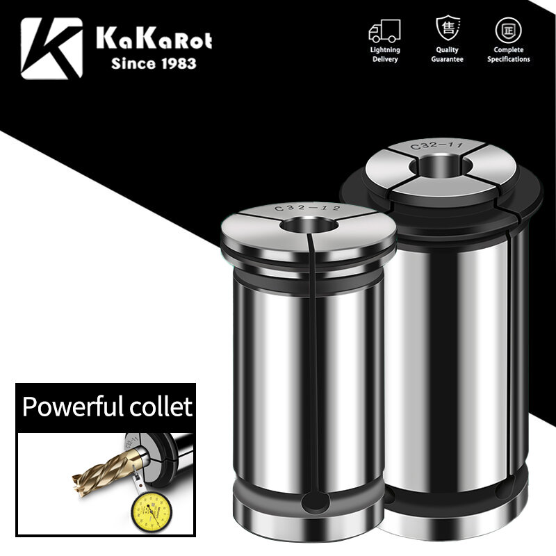 KaKarot SC Collet Chuck C32 Holding Tool System Powerful Gipping Range 3-25mm CNC Collet Chuck Holding Tool Powerful Gipping