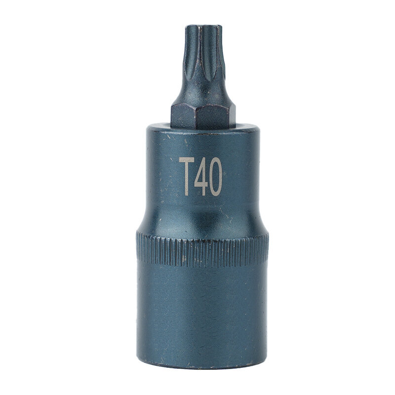 Adaptador de brocas para destornillador Torx, herramienta de mano de 1/2 pulgadas, adaptador de piezas, gran área de contacto, Operación conveniente, 1 T30-T70