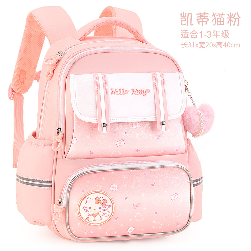Sanrio-mochila escolar de Hello Kitty para estudiantes, morral escolar impermeable de gran capacidad, con dibujos animados, bonito Clow M, Cinnamoroll Babycinnamoroll