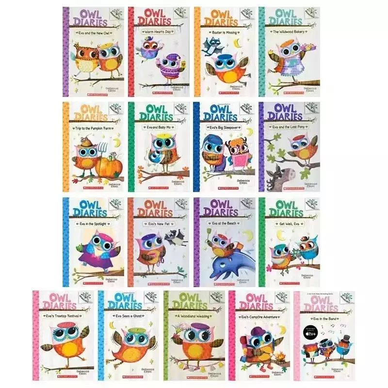 17 Books/Set Owl Diaries English Picture Book Kids Early Education Childhood Learning Writing Diary Girls' Age 6-12 Years
