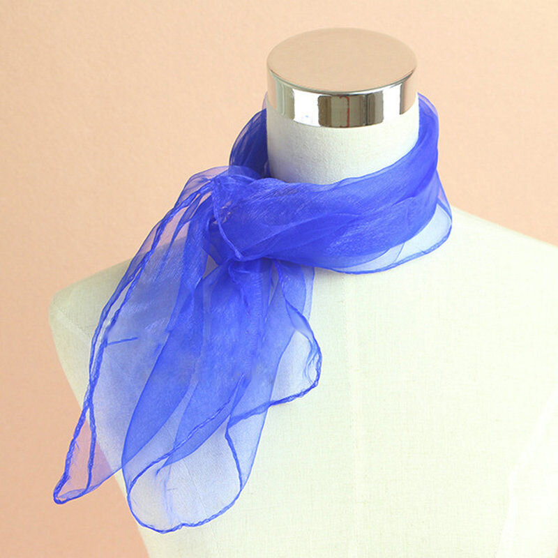 Прозрачный летний шарф для женщин однотонный головной платок блестящий тонкий шифоновый шейный платок для пляжного отдыха солнцезащитный платок
