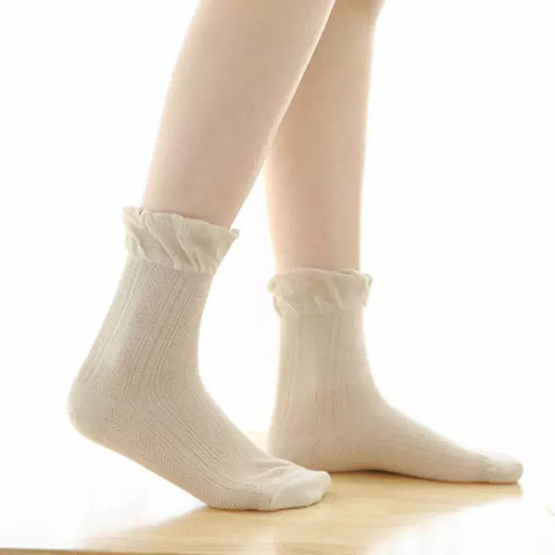 1 paire de chaussettes décontractées pour femmes, confortables, solides, en coton, pour femmes enceintes, été