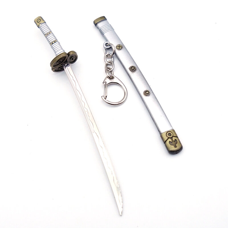 Pedang pembuka huruf logam 15CM, Anime Jepang Demon Slayer Kimetsu no Yaiba, senjata Model dapat digunakan untuk bermain peran
