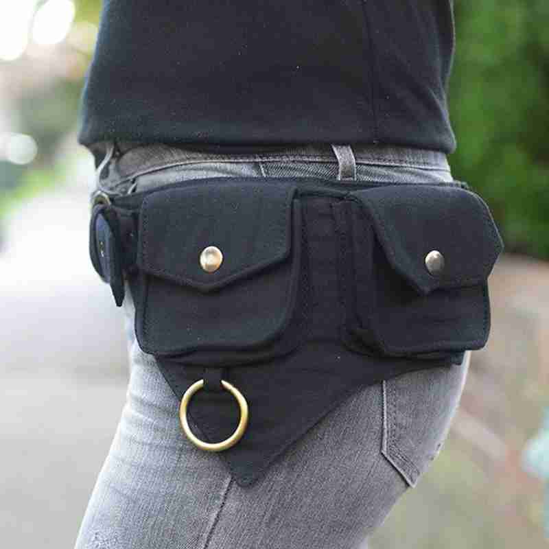 Saco de cintura feminina projetado para mulheres ao ar livre esportes viajar hip-hop cinto ou estilo saco de dinheiro rua cintura saco