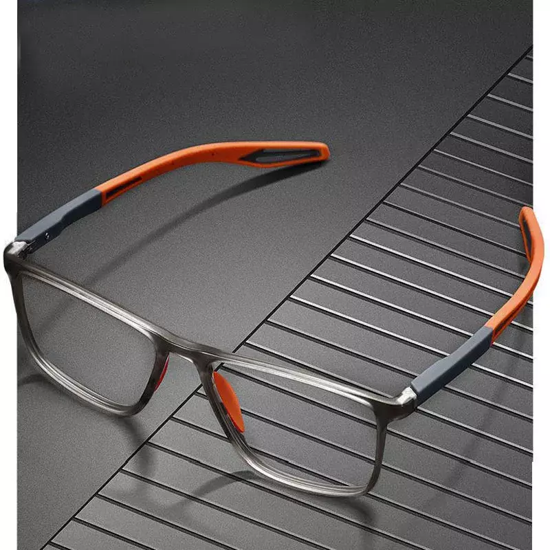 Photochromic Sports Myopia Glasses Fashion Trend Anti-blue Light Near Sight Glasses Outdoor Anti-collision Sunscreen Glasses