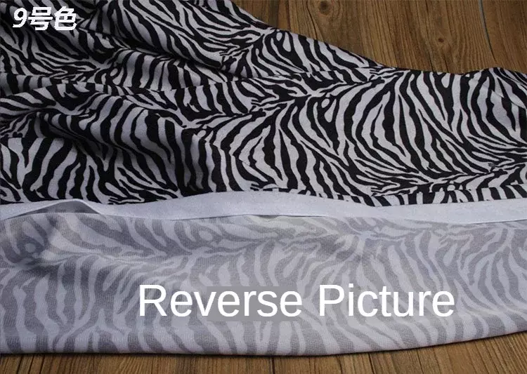 Tessuto in peluche stampato al metro per vestiti da cappotto decorativo cucito fai da te leopardo motivo zebrato sottile panno morbido poliestere moda