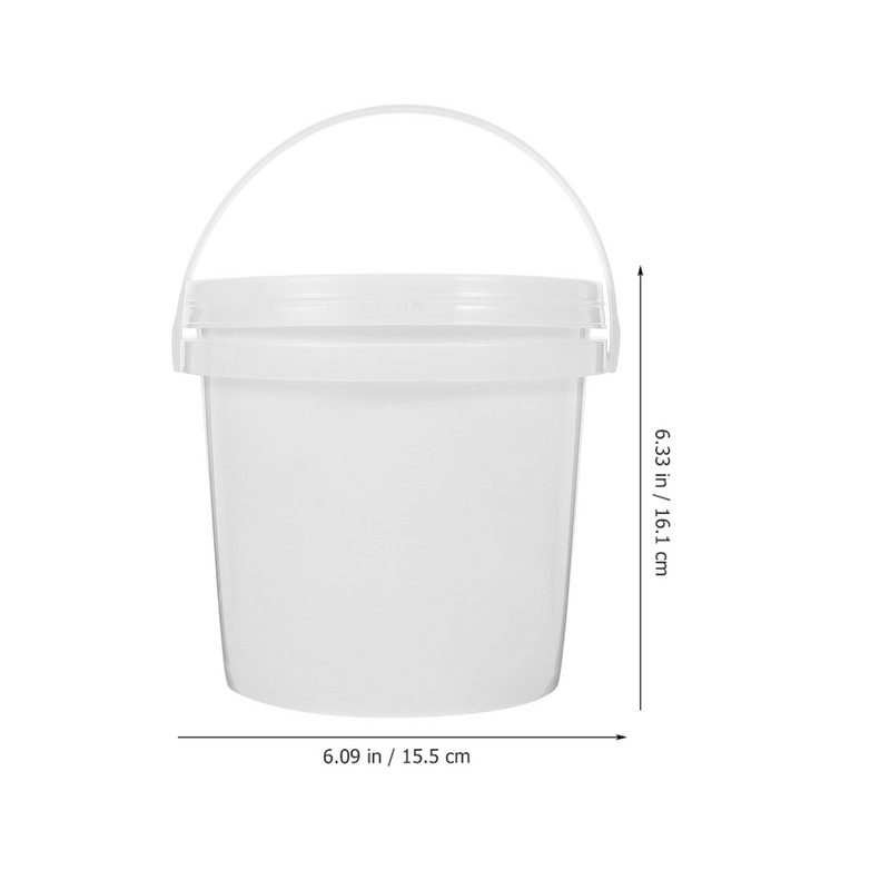 5 Pcs Plastic Barrel Small Pails Beach Sand Tool Empty Cocktail Pails for Dormitory Portable Thickened with