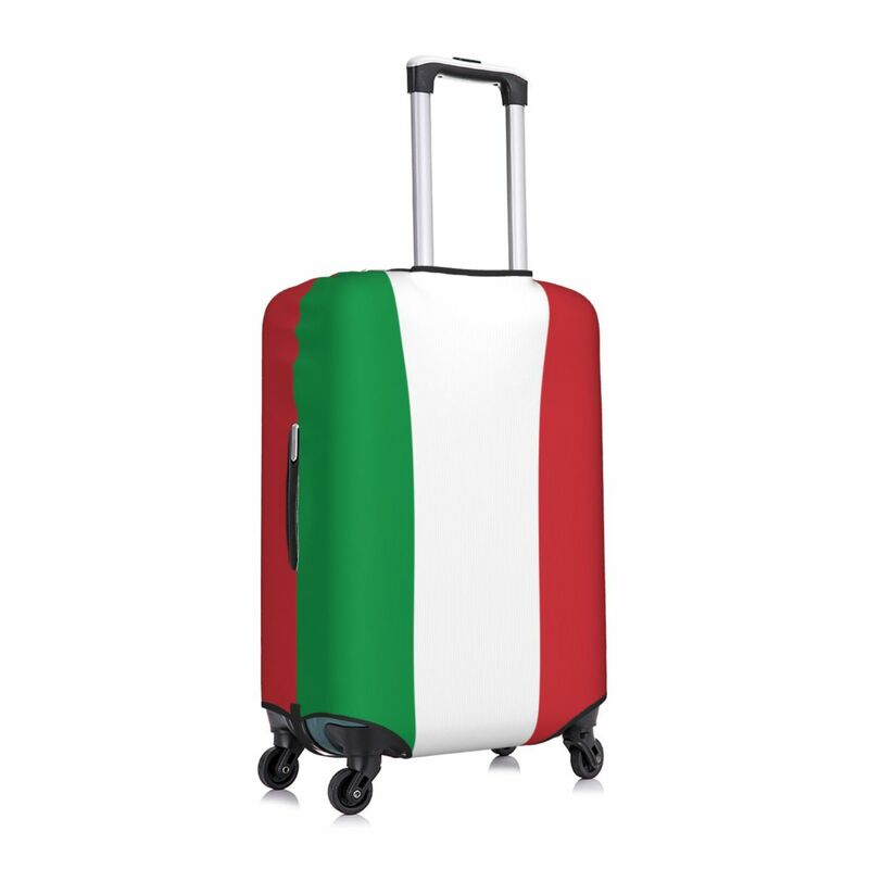 Fashion sarung koper bendera Italia, pelindung penutup koper perjalanan yang dapat dicuci gaya Italia