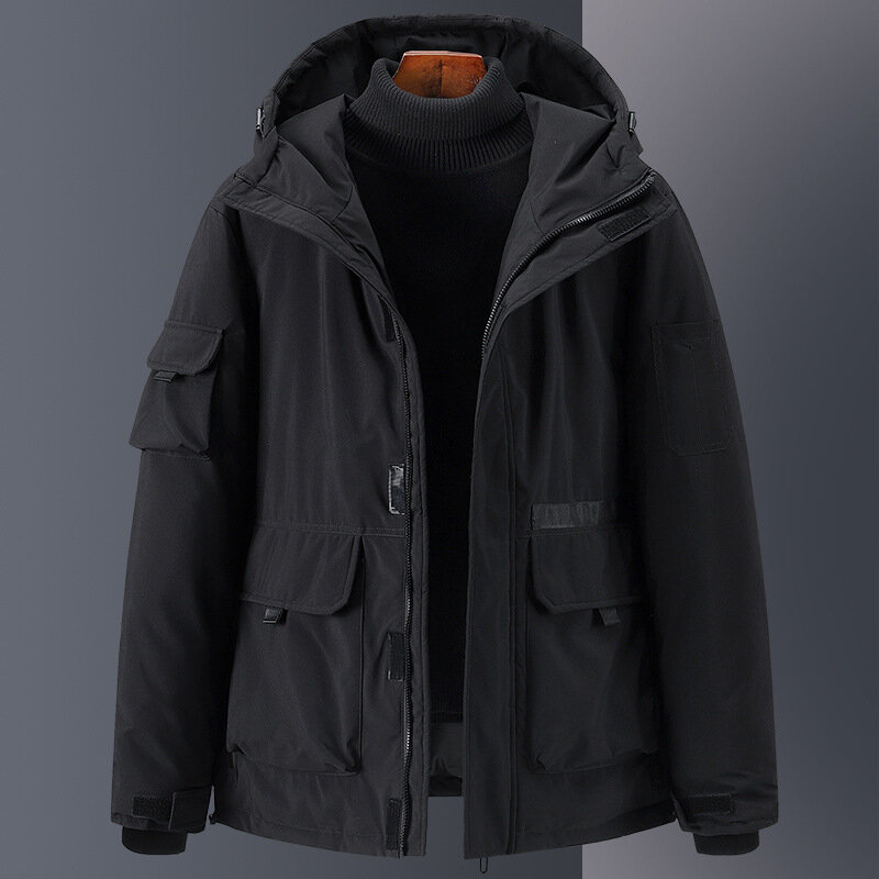 Новый мужской пуховик для осени и зимы, Мужская короткая зимняя легкая куртка, Мужская одежда