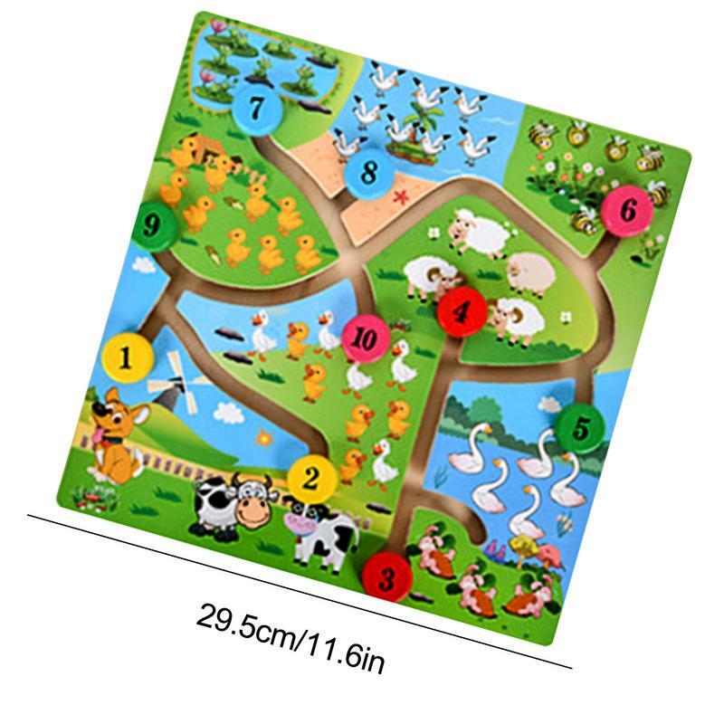 Kinder Holz Match Board pädagogische Sortierung Brettspiel Farbe Form kognitive Fähigkeit Spielzeug für Kinder