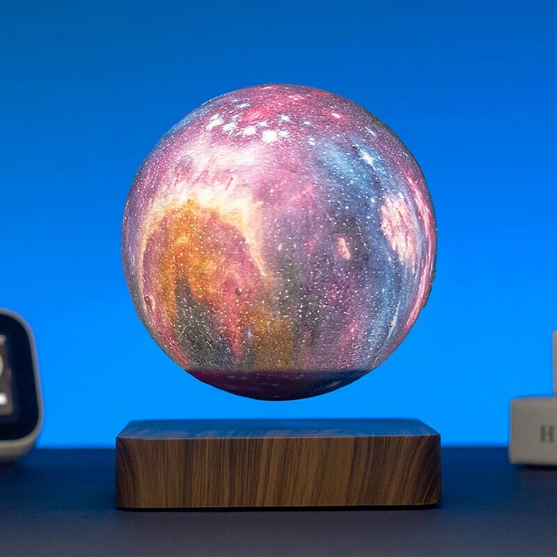 LED Maglev, luci a stella tricolore, magia galleggiante 14cm galaxy light levitating lamp novità regalo ornamenti decorativi luci d'atmosfera