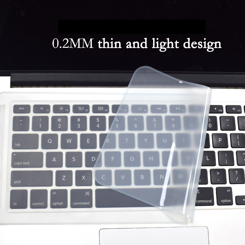 Protetor de silicone macio impermeável à prova de poeira universal do teclado da capa do portátil genérico para macbook 12-14 polegadas 15-17 polegadas