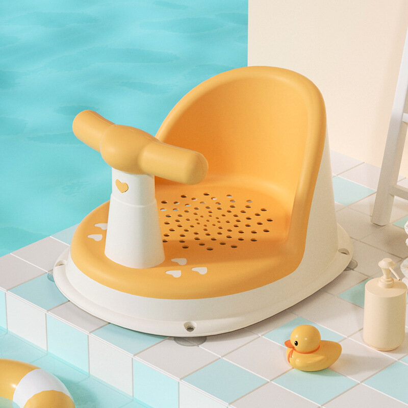 Baby Shower Chair, Children's Shower Tool, Shower Stool, Washbasin Holder, Non Slip Shower Stool