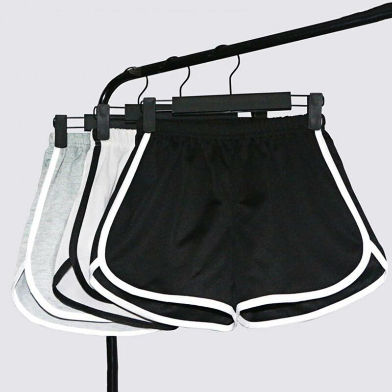 Pantalones cortos sencillos para mujer, informales, elásticos, ajustados, para la playa, para entrenamiento