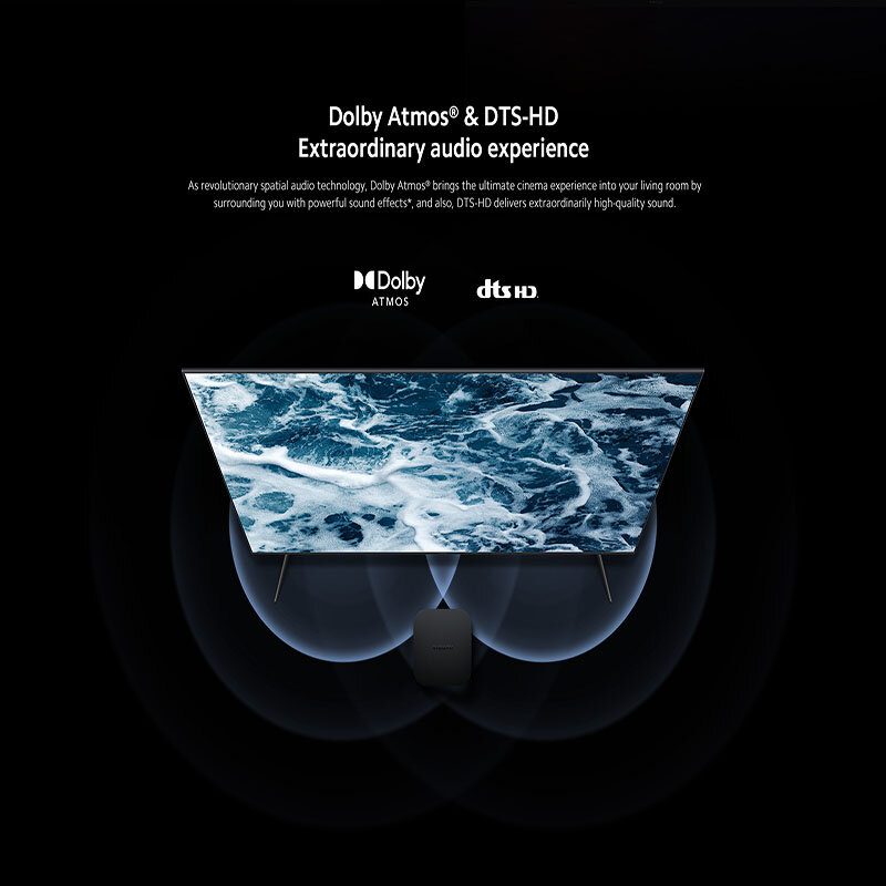 ТВ-приставка Xiaomi Mi TV Box S 2-го поколения 4K Ultra HD BT5.2 2 ГБ 8 ГБ Dolby Vision HDR10 + Google Assistant Smart Mi Box S Player