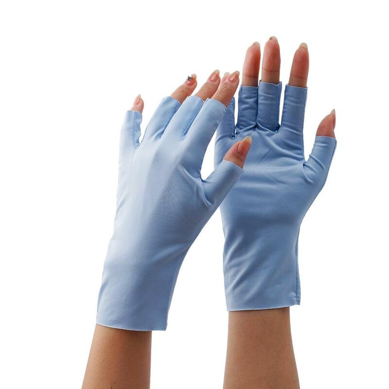 Summer Women's Sunscreen Gloves UV Protection Resistant Gloves Fingerless Gloves Breathable Ice Silk Not Stuffy Cool Gloves