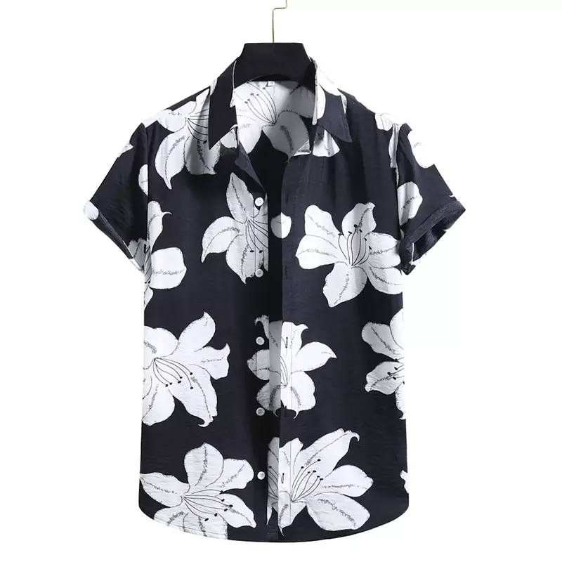 Shirt For Mens Hawaiian Banana Fruit Casual 3D Printed Beach Short Sleeve Brand Imported Clothing Plus Size Streetwear Vacation