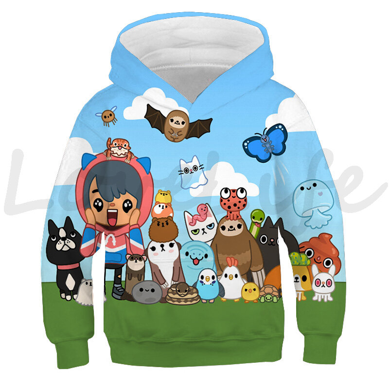 New Toca Life World Hoodies Children Clothes Cartoon Sweatshirts Pullover Casual Harajuku Streetwear Tops Kids Hoodie Sudadera