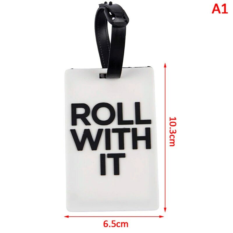 1PC Travel Accessories Luggage Travel Tag Silica Gel Suitcase Labels  Name ID Address Tags Baggage Boarding Tag Portable Label