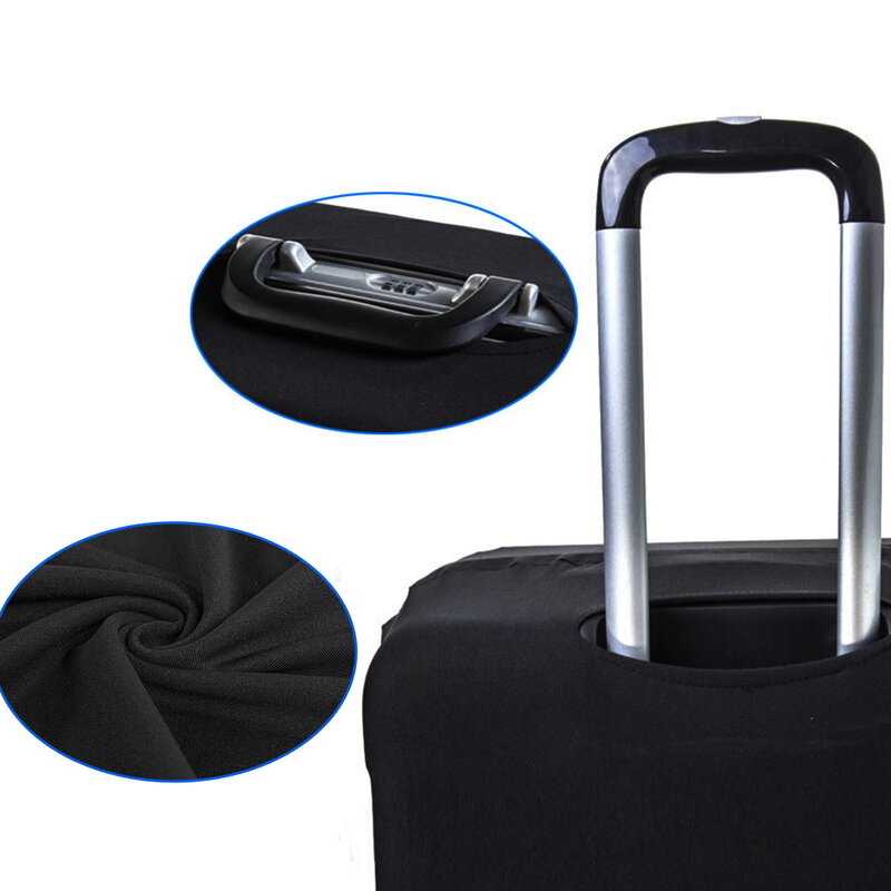 Cubierta protectora elástica para equipaje, funda protectora con estampado de letras de arcoíris, accesorios de viaje para maleta de 18 a 32 pulgadas