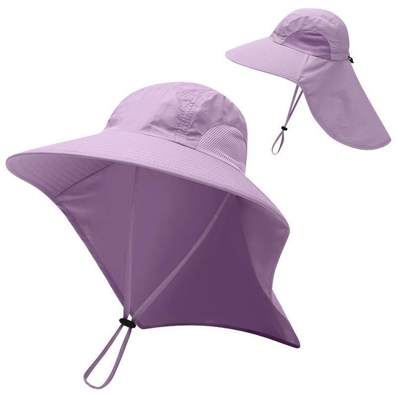 Chapéus de Beisebol Wide Brim para Mulheres e Homens Sun Defender Cooling Neck Guard Safari Cap para Caminhadas Pesca Outdoor Hat com Flap