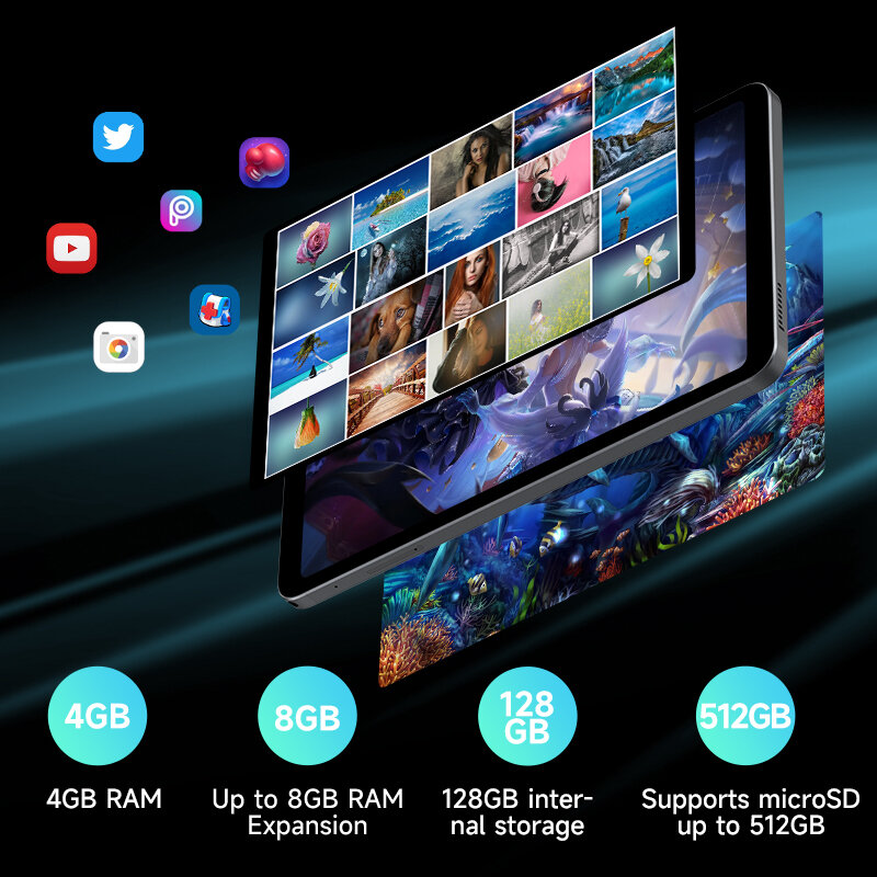 Alldocube iPlay50 Tablet Mini, memori Virtual Netflix L1 Tiger T606 8.4 inci, RAM 8GB + 4GB ROM 128GB, kartu Sim ganda 4G