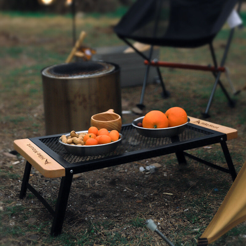 Meja lipat dengan jala luar ruangan, meja makan teras meja piknik ringan mudah dibawa dan menyimpan untuk Piknik di luar