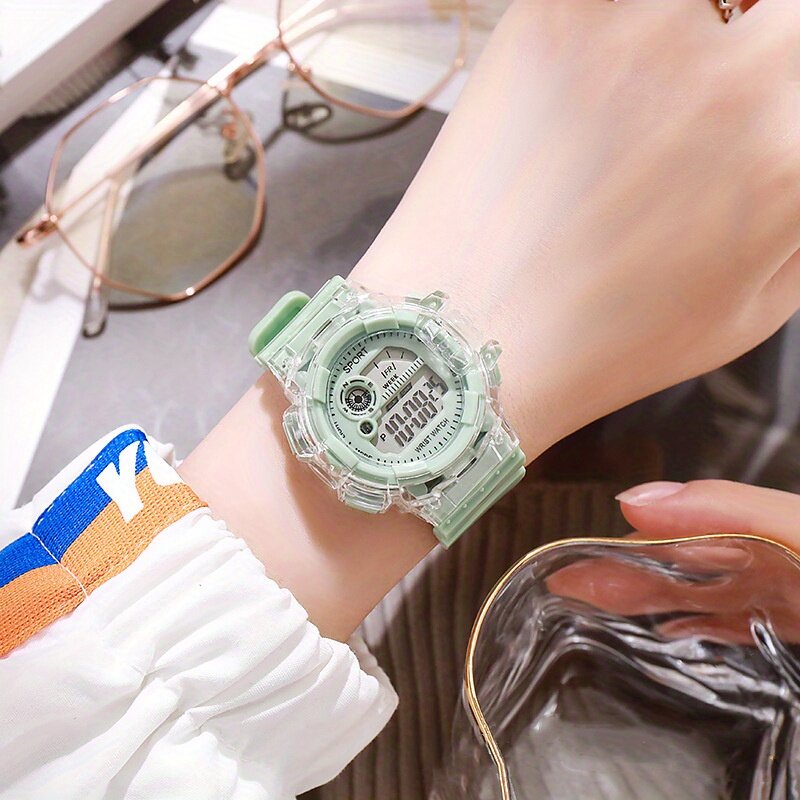 Cherry Blossom Powder Girl Student Electronic Watch Simple And Versatile Sports Girl Kids Watch