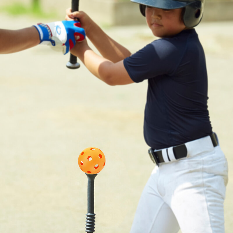 6er Pack Baseball Übungs bälle Softball Training Kunststoff 26 Löcher Hohl luftstrom für Indoor Outdoor Leicht gewicht schlagen
