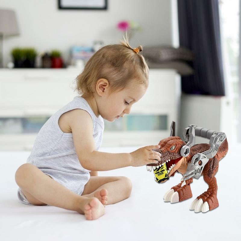 Ходящий динозавр, игрушки, ходящий динозавр, экшн-фигурки, тонкая фотография для детей, разборный набор для строительства динозавра, рождественские подарки