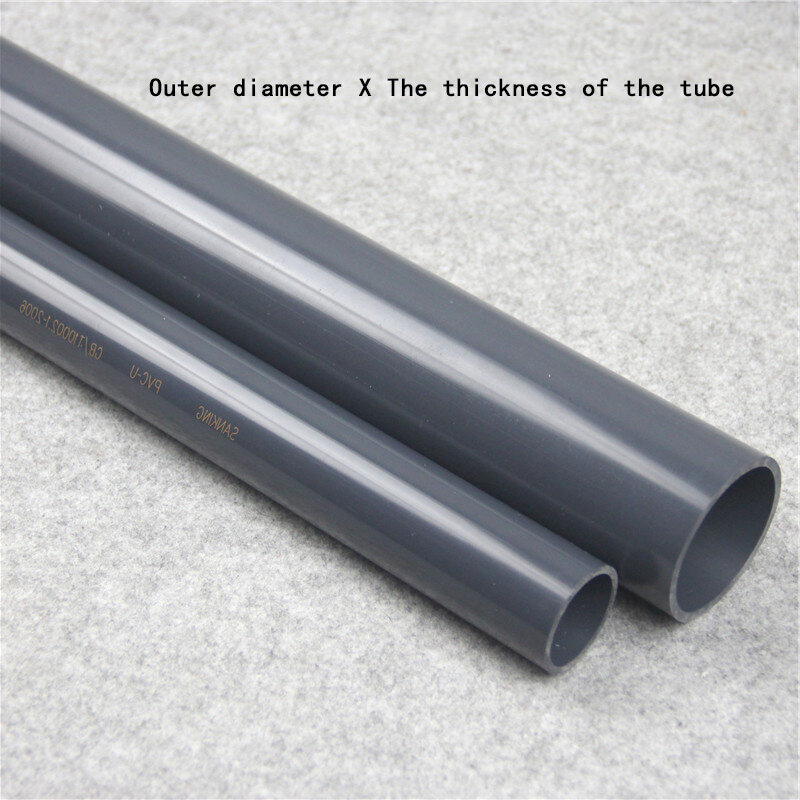 Household Drinking Water Pipe UPVC Plastic Feed Pipe Chemical Pipe for Garden Irrigation Water Pipeline System 50CM