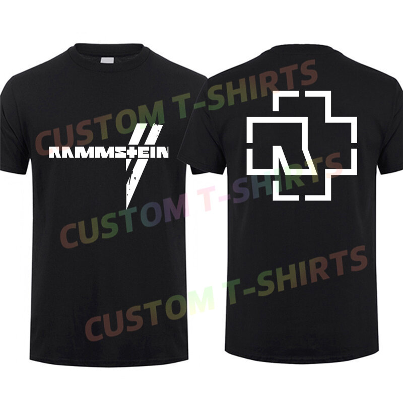 Camiseta informal rammsain para hombre, camisa con estampado de Tour de América del Norte, ropa de calle cómoda de gran tamaño, S-3XL, fresca, 2024