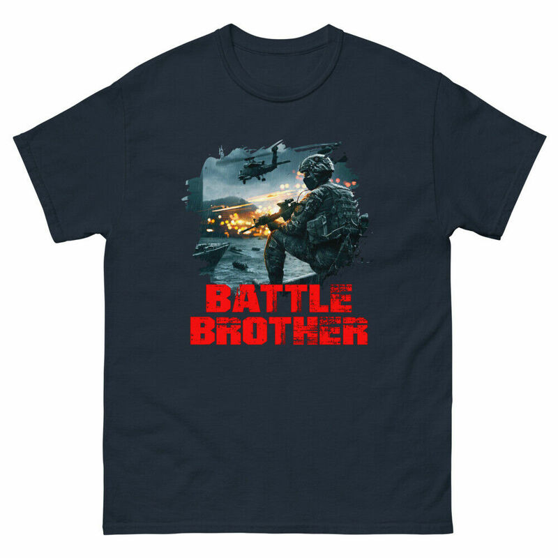 القتال Brothers للأبد الصداقة هدية فريدة المحملة الرجال 100% القطن عادية تي شيرت فضفاض حجم S-3XL